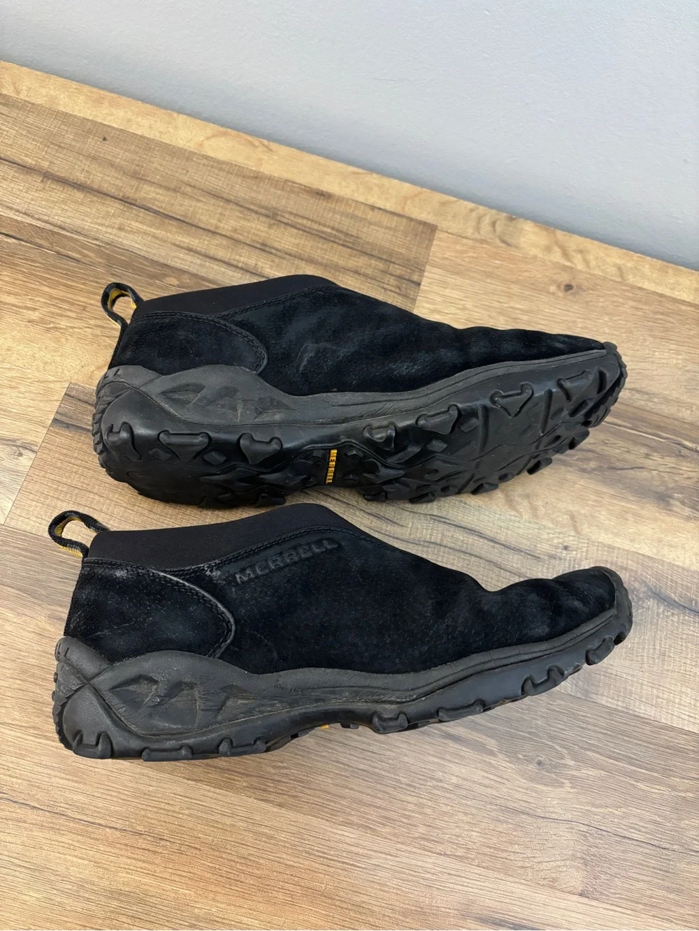 Merrell Winter Moc Slip On Suede Shoes Black Men’s